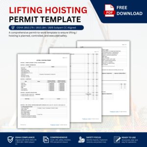 Lifting Hoisting Permit Template